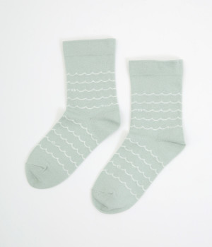 コットンリネンウェーブソックス