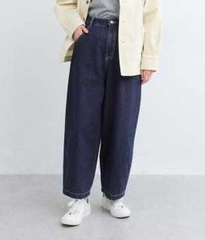デニムカーブパンツ(インディゴ-F)