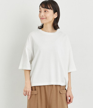 コットンカットソー　ワイドTシャツ