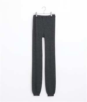 ウールシルクレギンス(チャコール-ML)