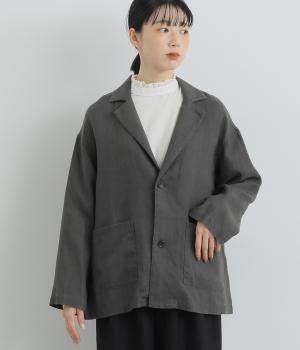 ヘビーリネンテーラードジャケット