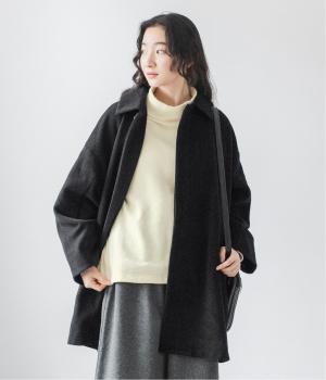 ウールミックスバルマカーンハーフコート