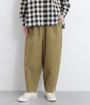 コーデュロイボリュームパンツ(ベージュ-F)