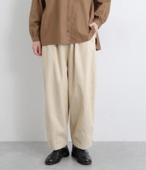コーデュロイボリュームパンツ(アイボリー-F)