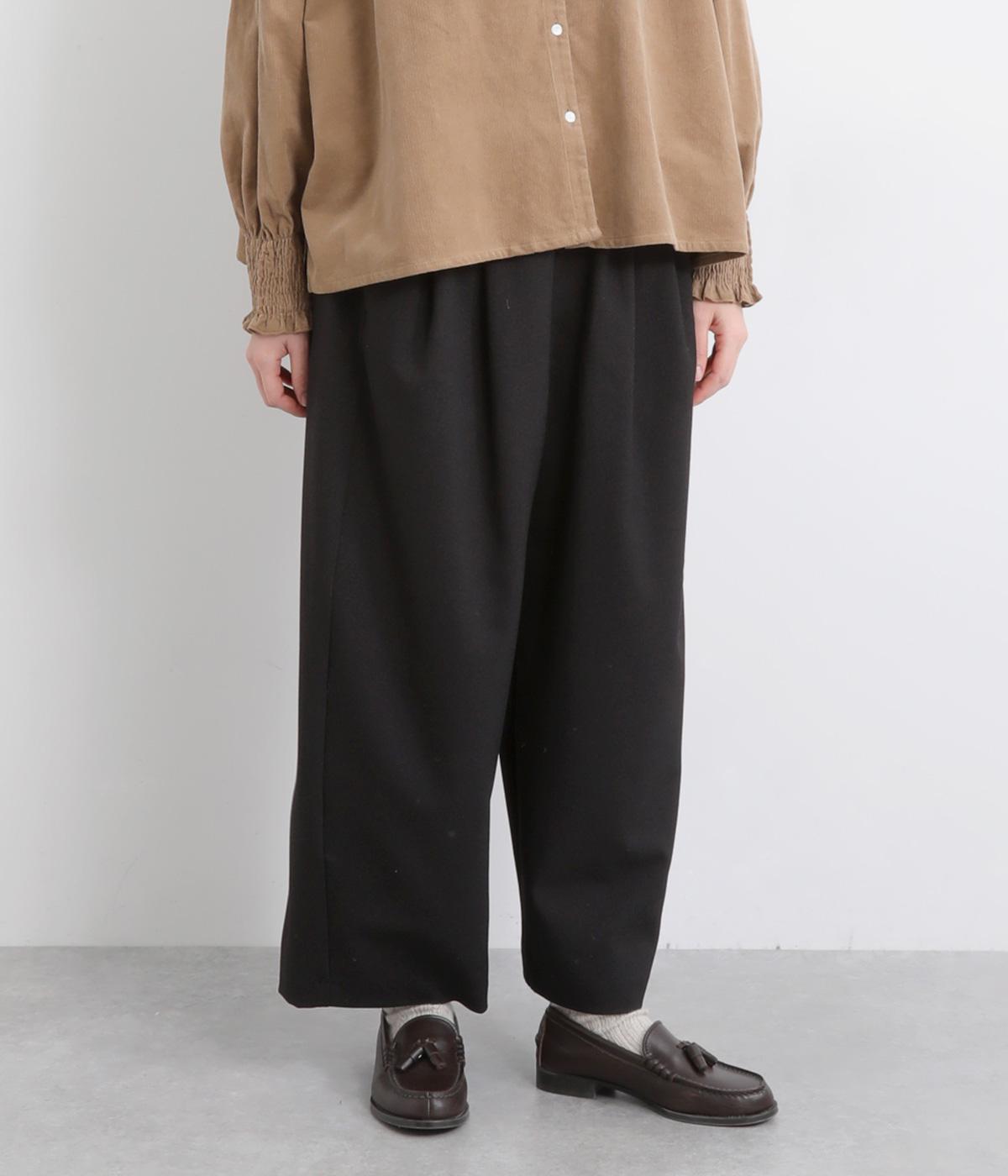 サージストレッチボリュームイージーパンツ(ブラック-F)