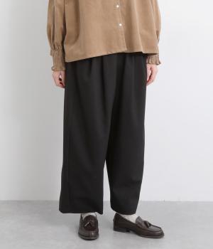 サージストレッチボリュームイージーパンツ(ブラック-F)