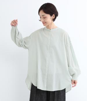 キャンブリック　スモッキングブラウス