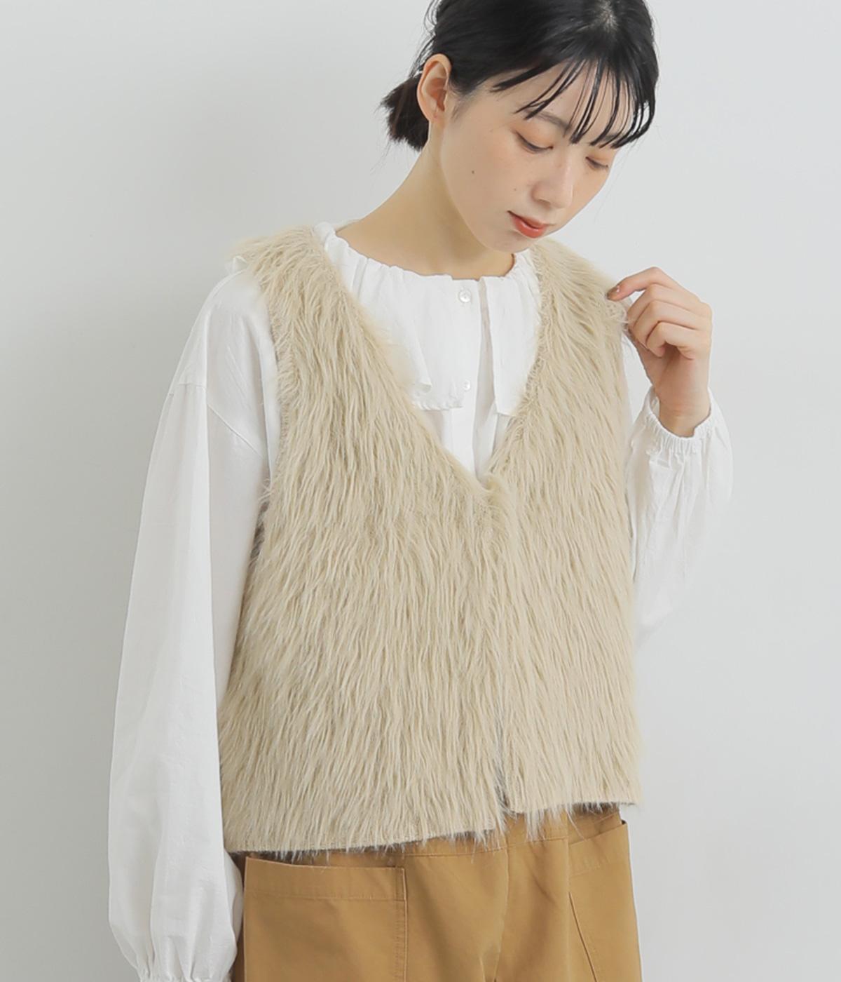 ふーちゃんYonfa ヨンファ　シャギーベスト ふーちゃんYonfa ヨンファ シャギーベスト Yonfa ヨンファ シャギーベスト