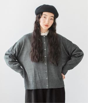 ウォッシャブル　アクリルウールニット2wayカーディガン
