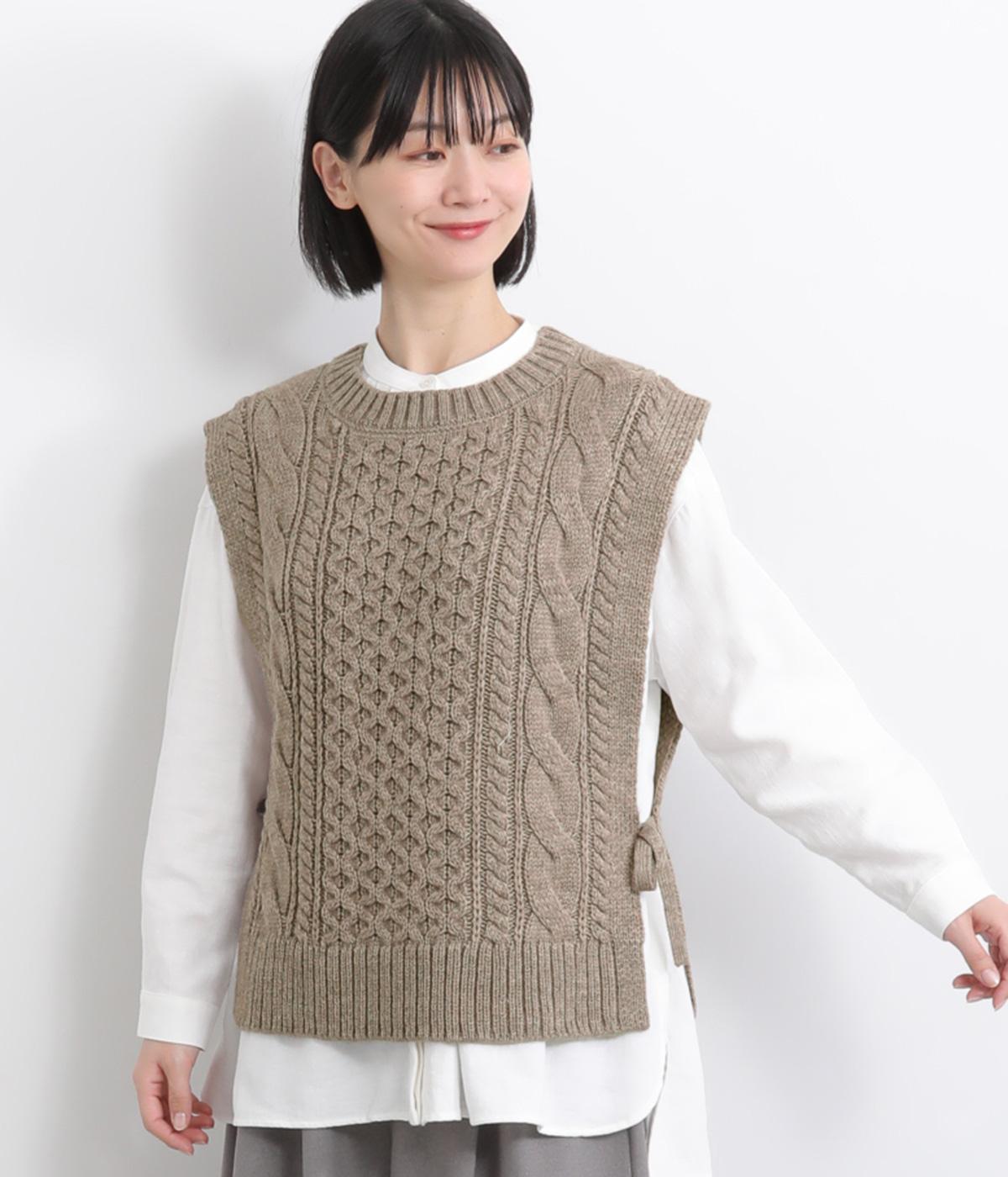 ウールミックスニットアランベスト（HEAVENLY）の商品詳細