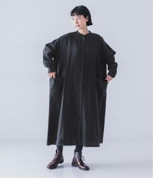 リネンポケットシャツワンピース