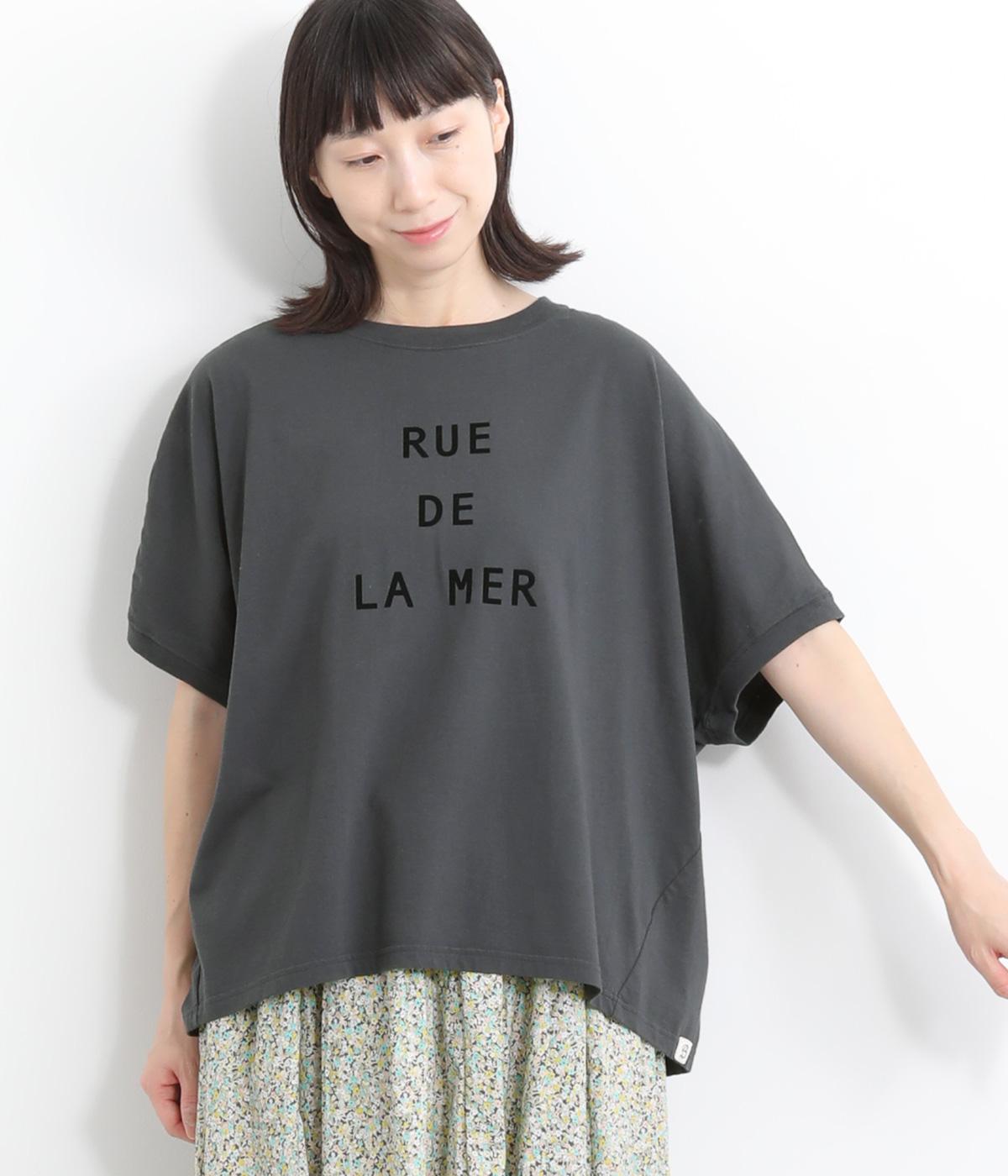 コットンベーシック天竺ココンTシャツ(チャコールグレー-ONESIZE)