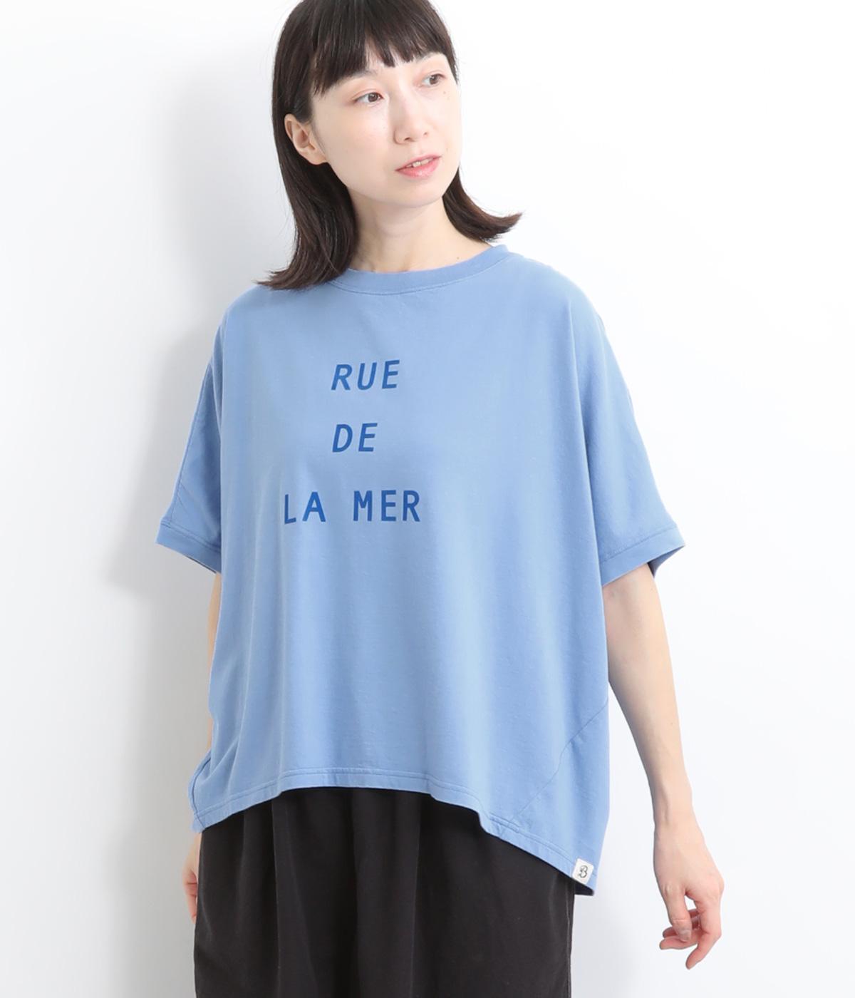 コットンベーシック天竺ココンTシャツ(スカイブルー-ONESIZE)