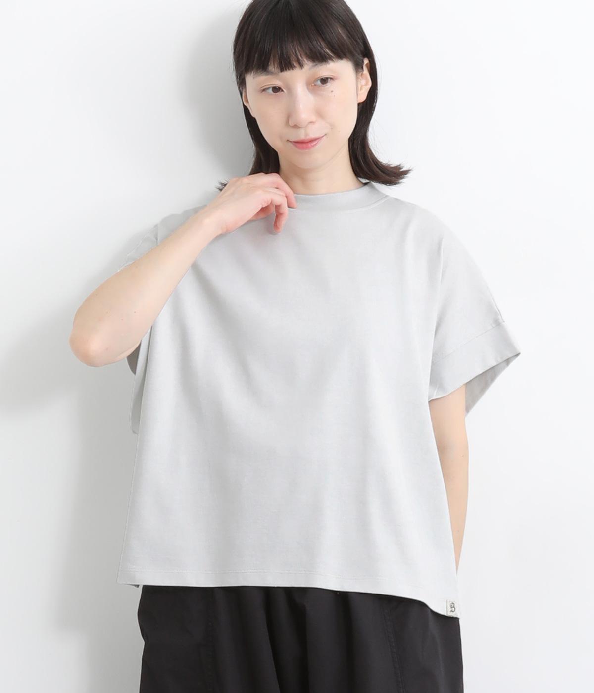 コットンヴィンテージ天竺マンシュロンTシャツ(ライトグレー-ONESIZE)