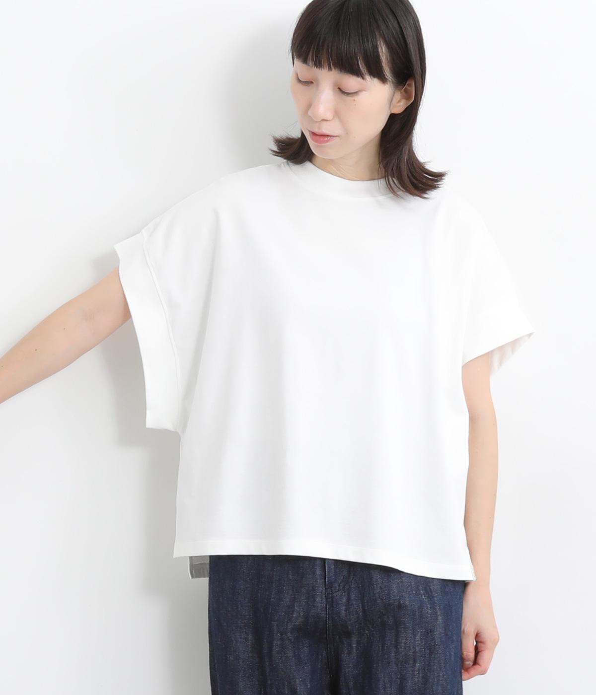 コットンヴィンテージ天竺マンシュロンTシャツ(ホワイト-ONESIZE)