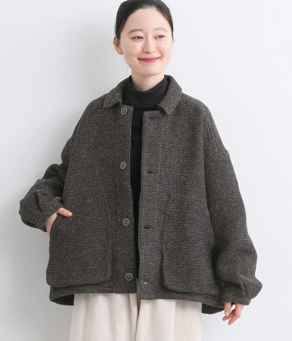 オリジナルツイードウーブリエジャケット(ブラック-2)