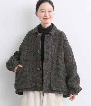 オリジナルツイードウーブリエジャケット(ブラック-2)