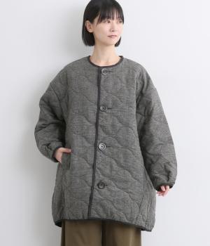 グレンチェックキルトココンコート