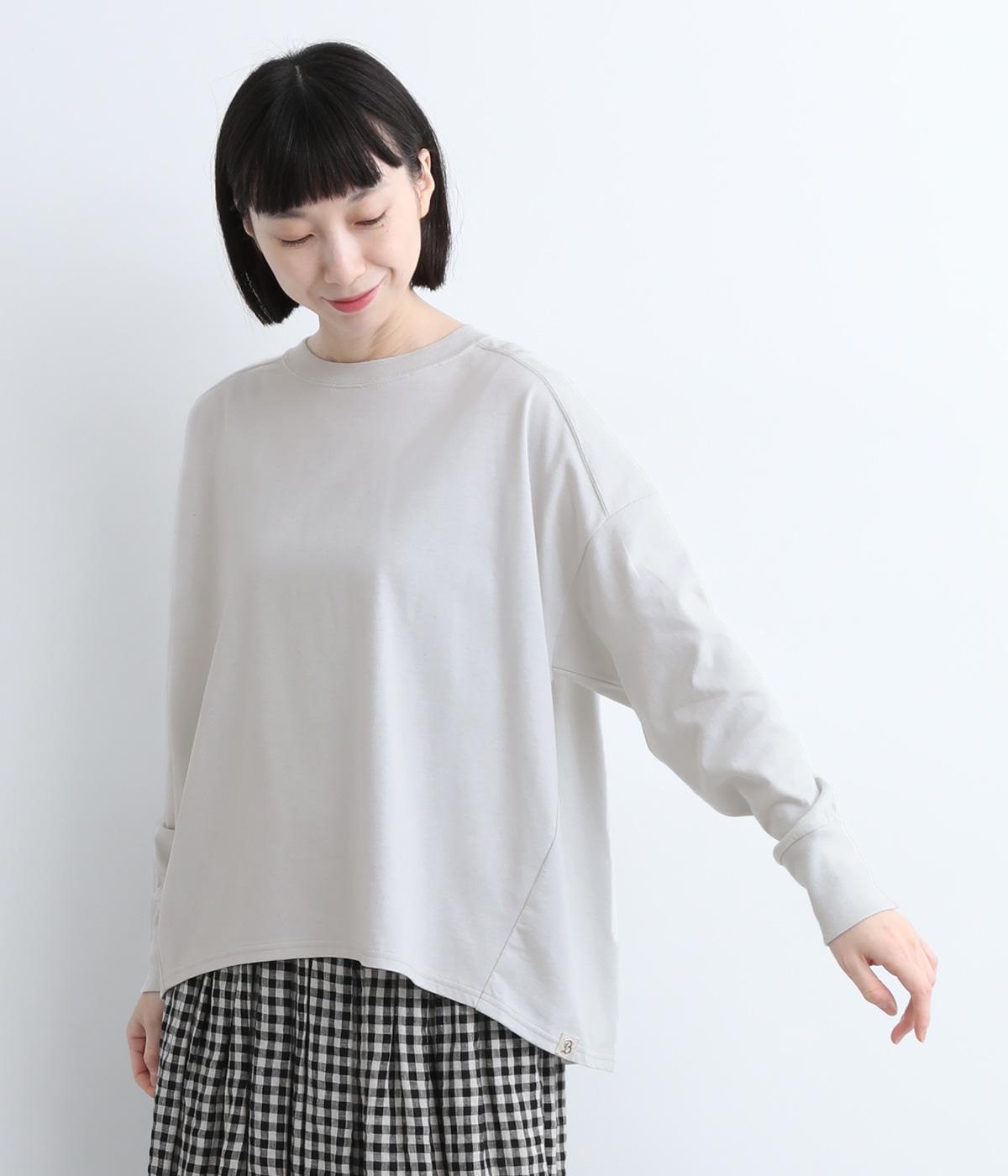 コットンヴィンテージ天竺ユニヴェルセルロンTシャツ(ライトグレー-2)