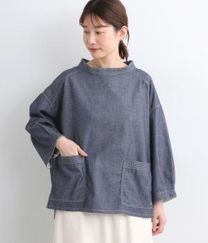 ライトオンスデニムぺシュールスモック