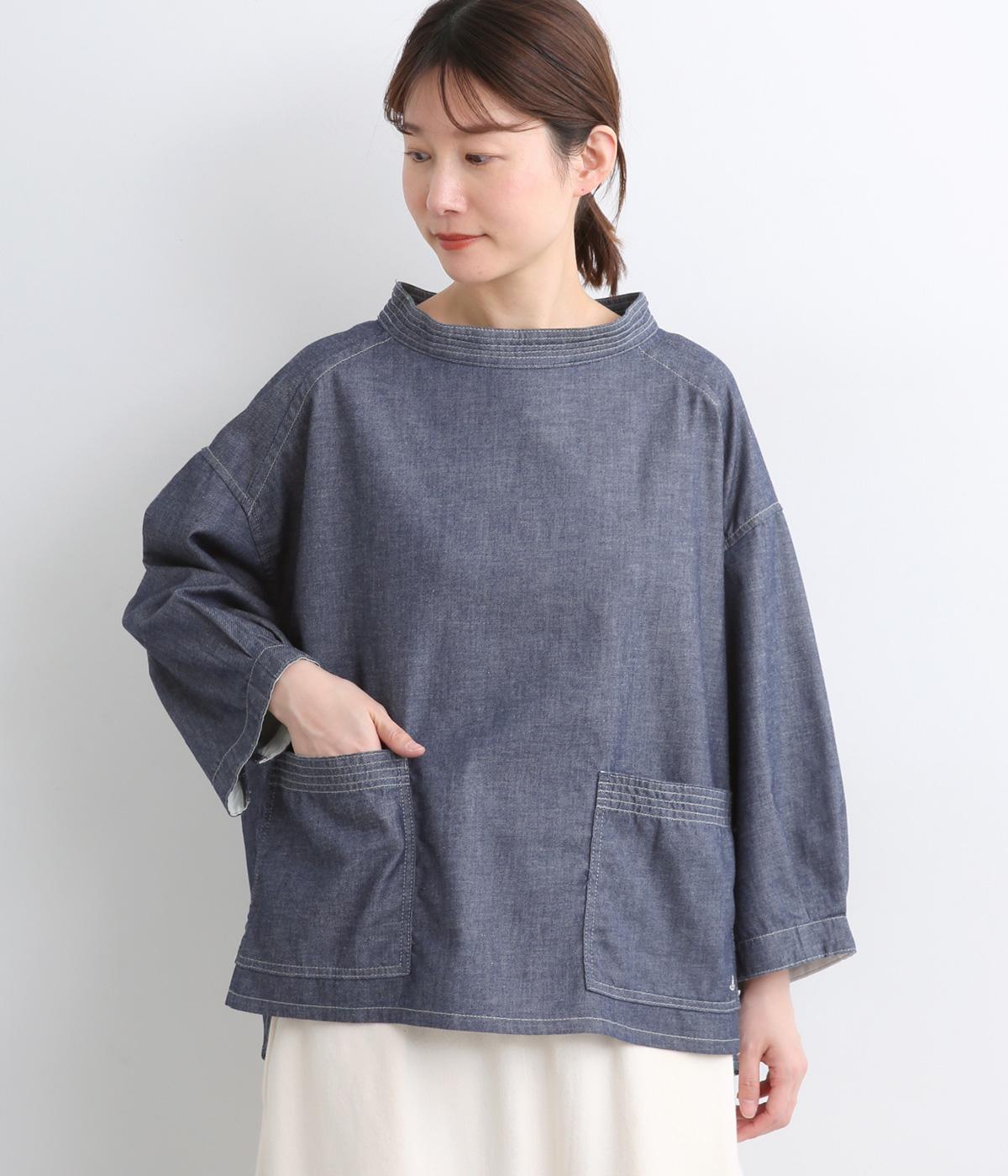ライトオンスデニムぺシュールスモック(ワンウォッシュ-2)