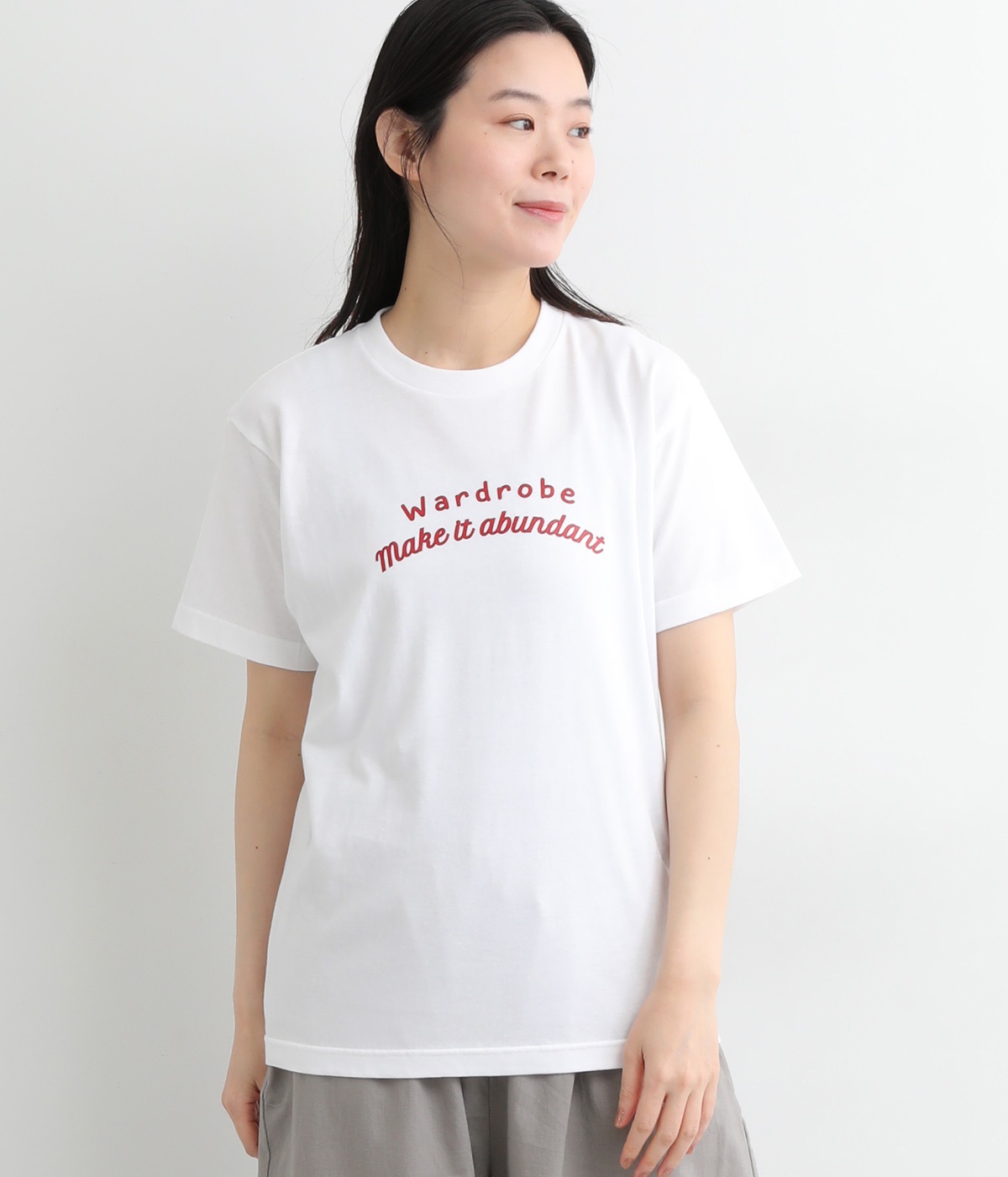 コットン プリント【WARDROBE…】Tシャツ(ホワイト-ONESIZE)