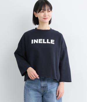 ボンド30/10国産裏毛カットオフロゴプルオーバー(ネイビー-F)