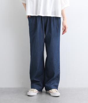 デニムワンタックテーパードパンツ