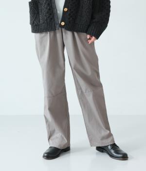 コットンツイルルーズパンツ(グレー-F)