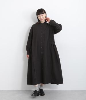 【ink&ESSENCE】ギャザードシャツドレス