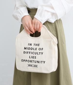 8ozデニムツイルロゴ入りミニバッグ(アイボリー-F)