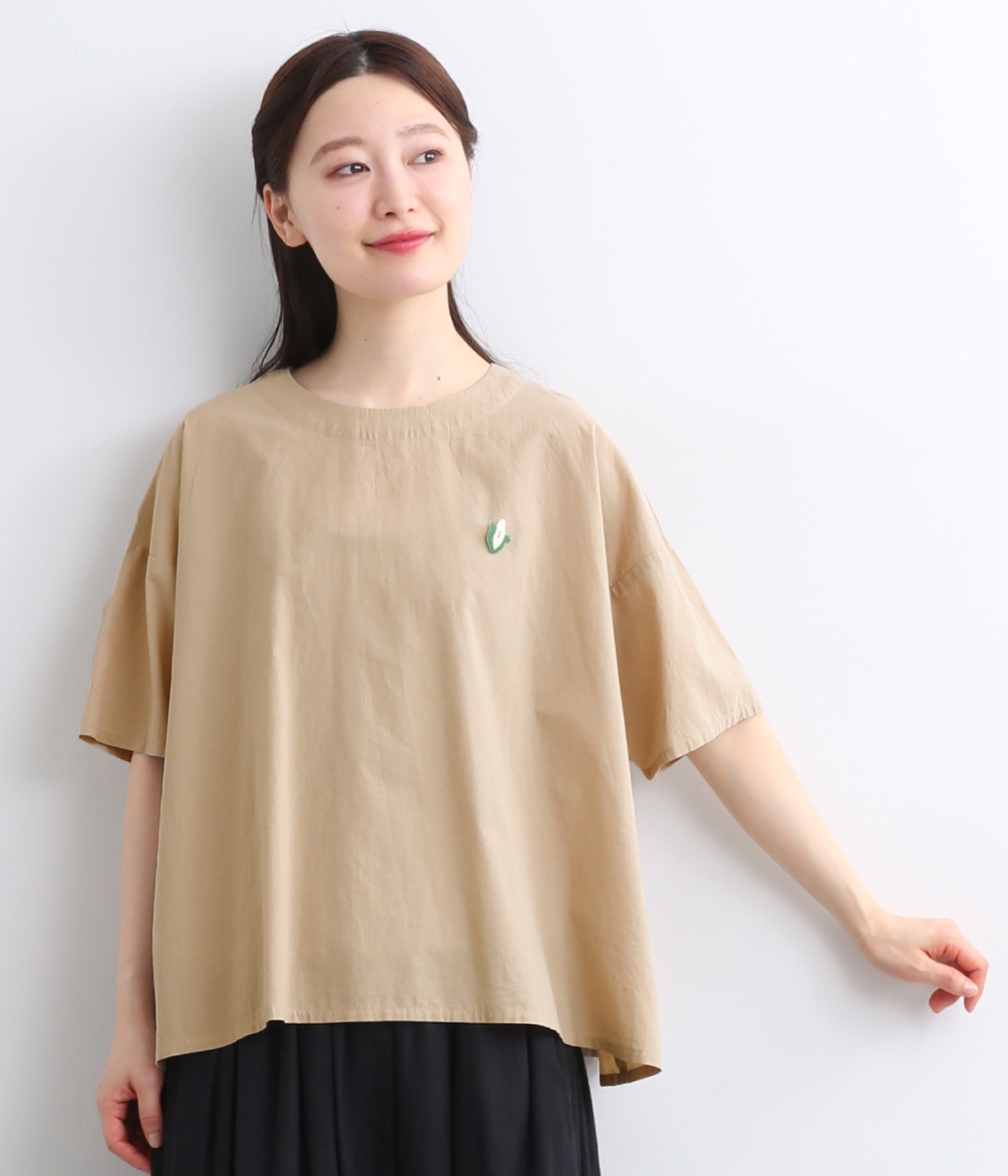 ブラウス シャツ EMAGO とうもろこしボタン付きブラウス レディース とうもろこしぼたん付きブラウス（Emago）の商品詳細