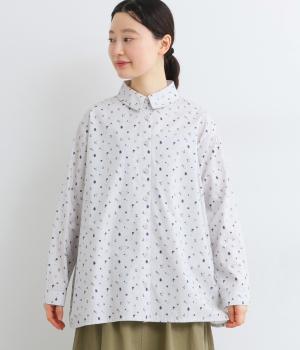 お散歩プリントシャツ(グレー-F)