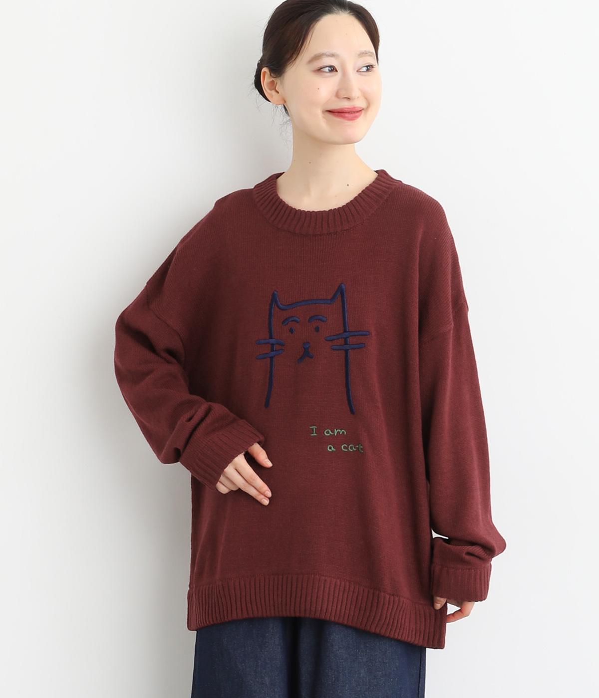 ネコ刺繍プルオーバー（Emago）の商品詳細