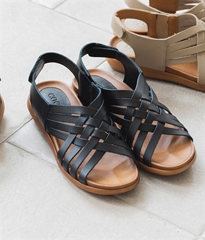 別注｜メッシュバックベルトサンダル(ブラック-L)