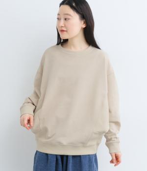 裏毛ドルマンプルオーバー(ベージュ-F)