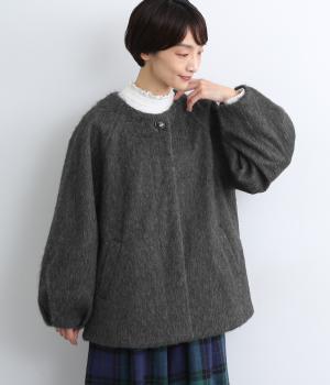 シャギーバックバルーンコート