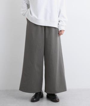ツイルストレッチワイドイージーパンツ
