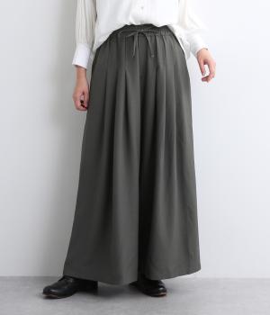 タックバギーパンツ(チャコール-F)