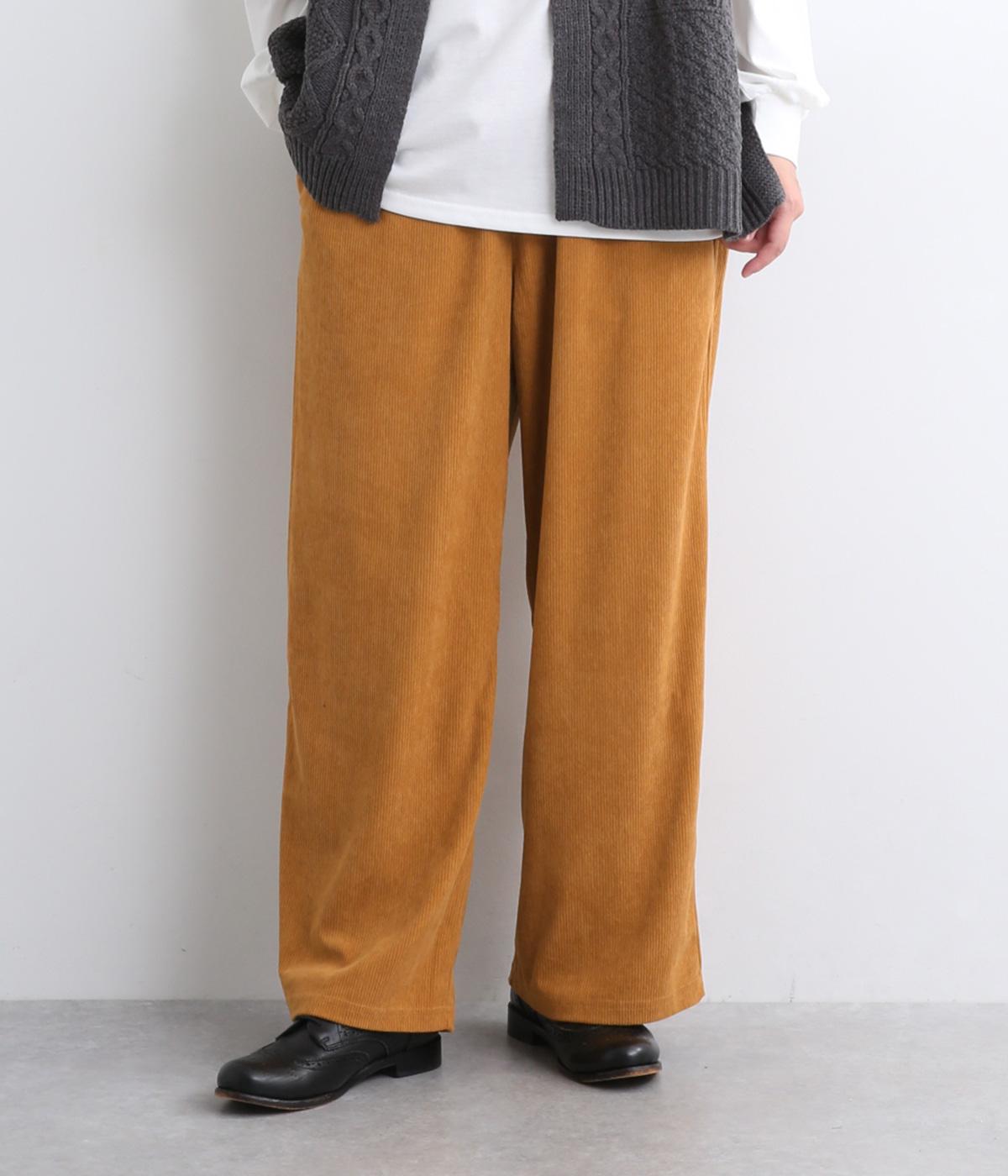 細コールイージーパンツ(キャメル-F)