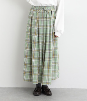 チェックタックスカート