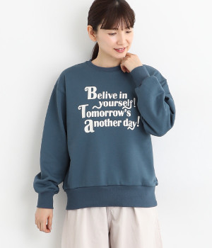 裏毛スエットロゴロンT