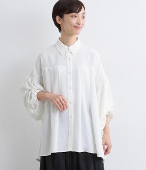 ボリューム袖タックチュニック