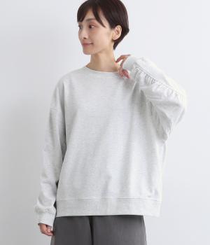 ボリュームスリーブ裏毛プルオーバー