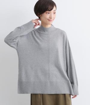 シアーバターニットサイドスリットデイリープルオーバー