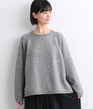 ボートラグランニットプルオーバー