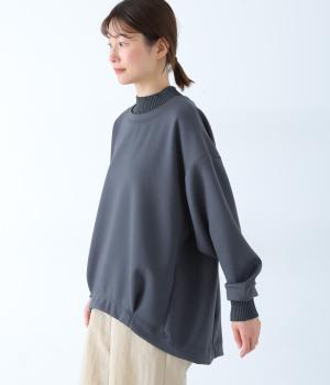 ダンボールニット重ね着風プルオーバー