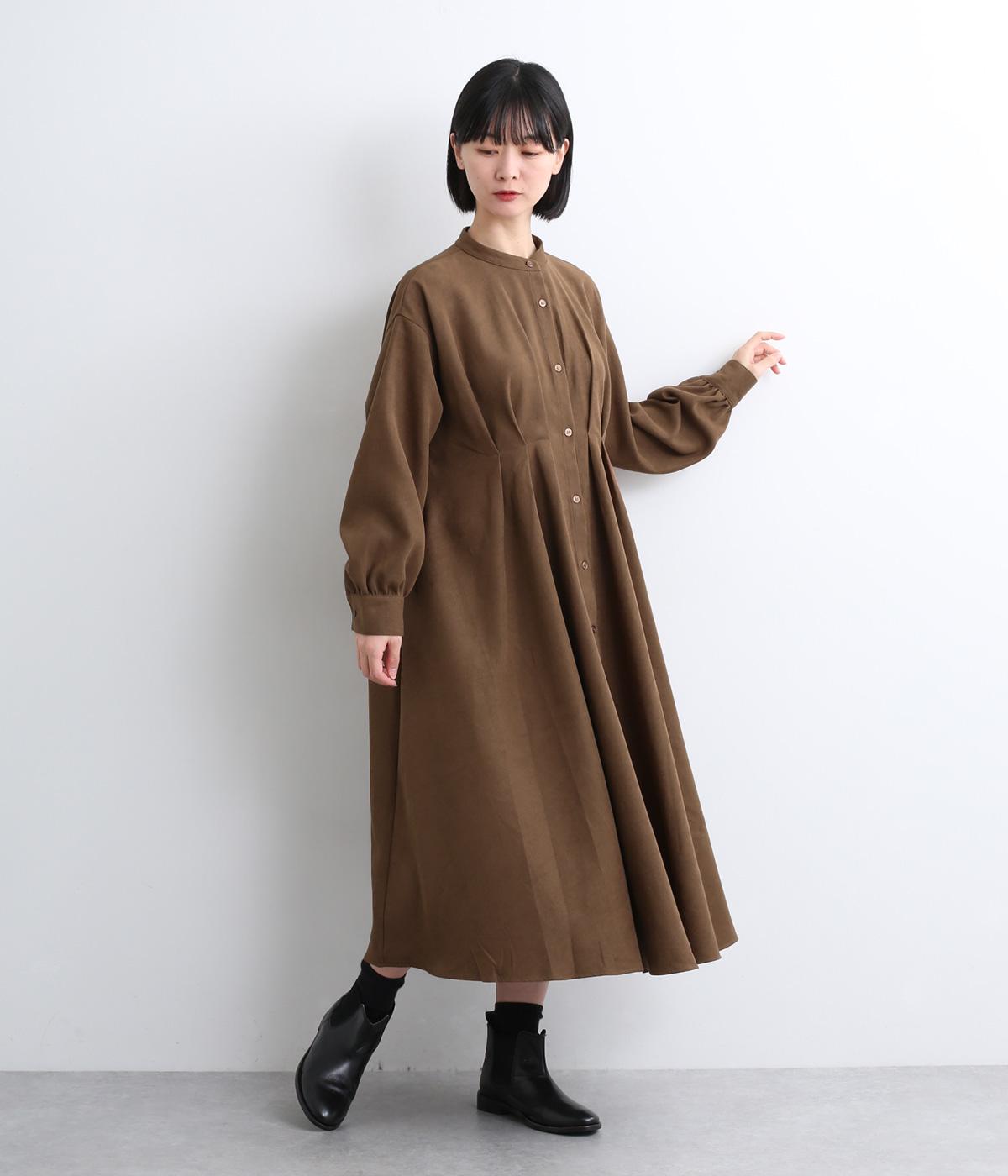 起毛フロントタックデザインワンピース（refined works）の商品詳細