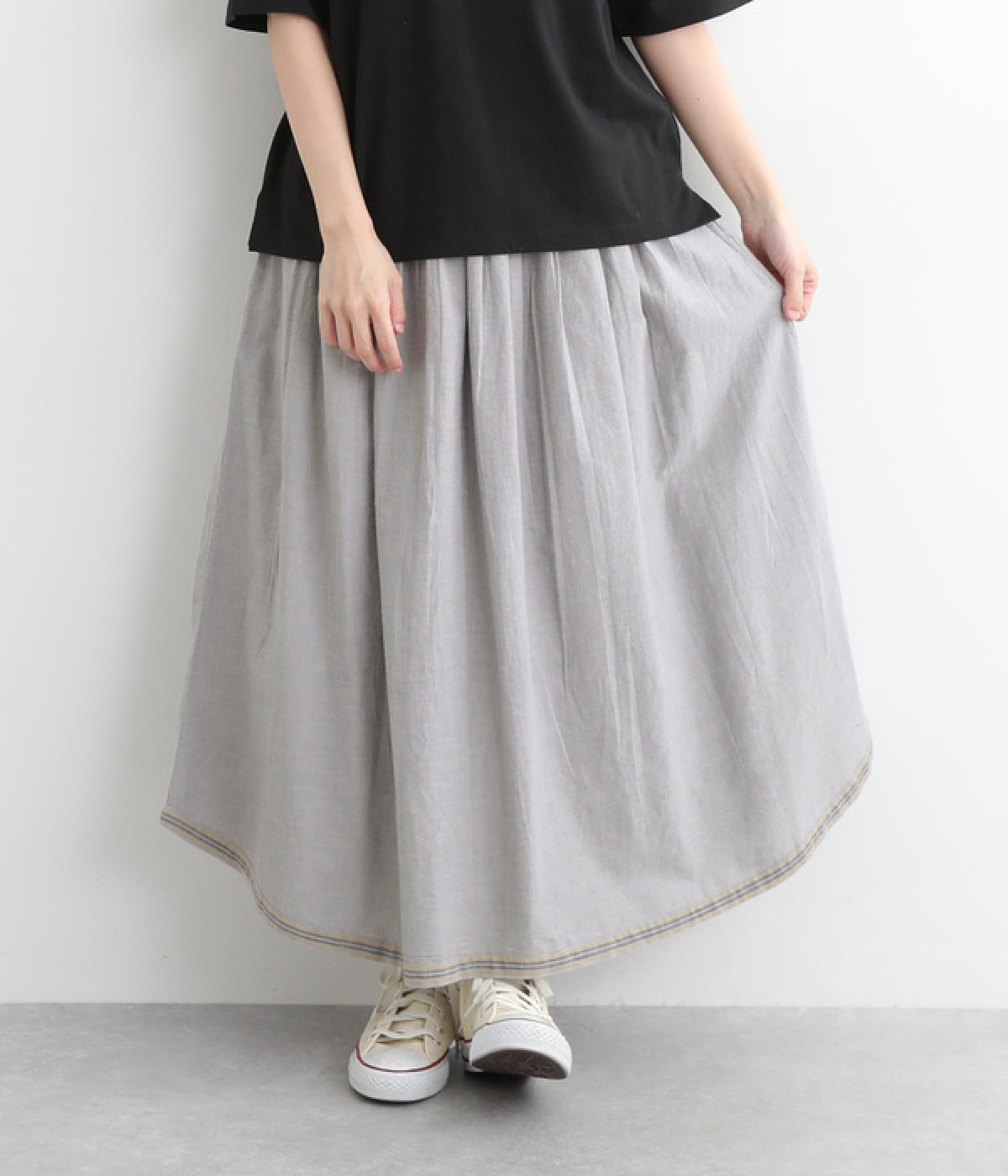コットンセルビッチシャンブレースカート（fu_dueka::）の商品詳細