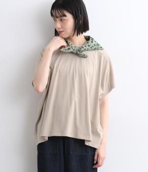 30天竺スカーフ変形ワイドTシャツ